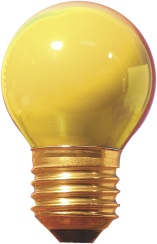 Glühbirne für Lichtgirlande gelb, 230V, E27